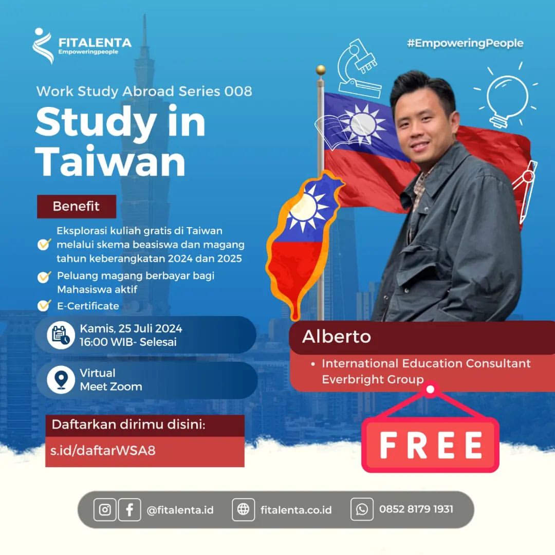 Work and Study Abroad Series 008: Study in Taiwan